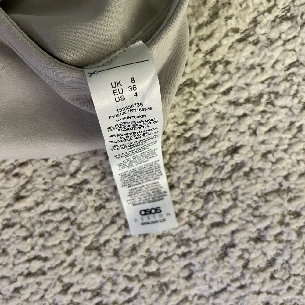 ASOS Open-Back Top Light Gray - Picture 7 of 7